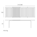 Table alloro 210-280 tortora - Nnardi