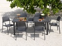 Table en résine libeccio - Nardi - anthracite