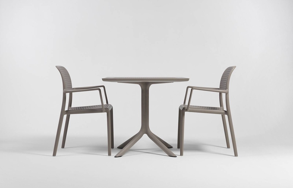 Chaise en résine taupe BORA- Nardi