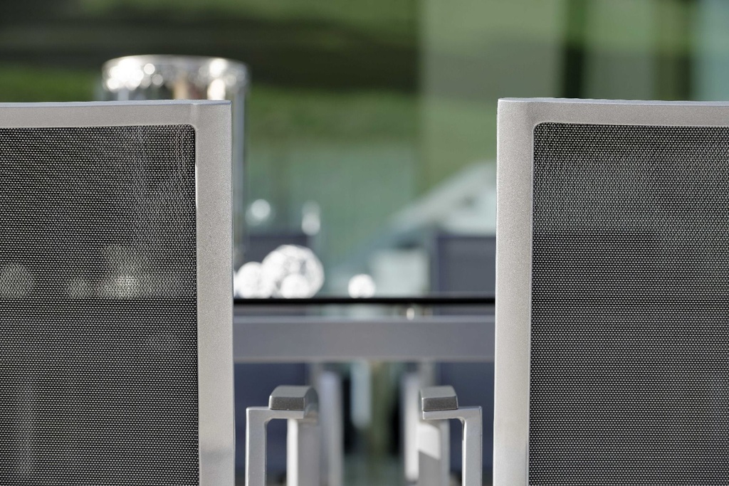 Chaise de jardin TOP graphite/argent - STERN