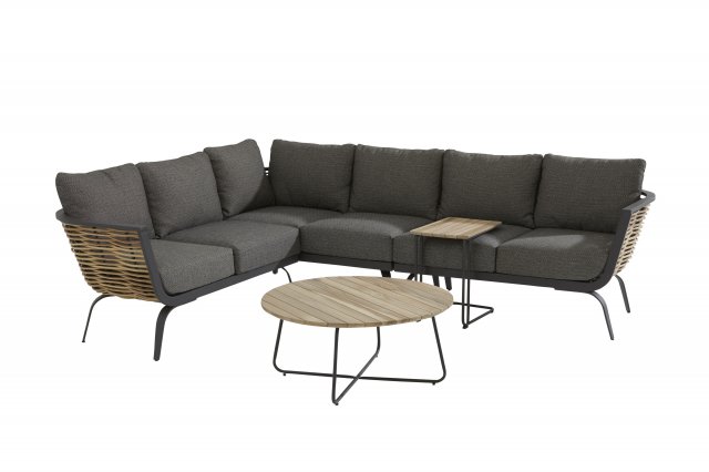AXEL table basse rectangulaire en teck de 110 cm x 60 cm