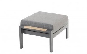 Pose-pieds pour salon de jardin GINGER - aluminium anthracite - TASTE by 4 seasons outdoor
