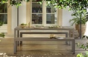 Ensemble RIO anthracite + bancs en aluminium de Nardi outdoor