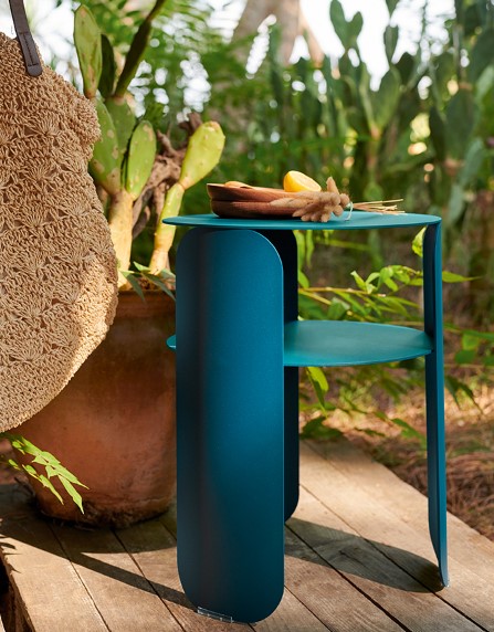 Table d'appoint Ø35cm - BEBOP - Couleur : Cerise noire - FERMOB