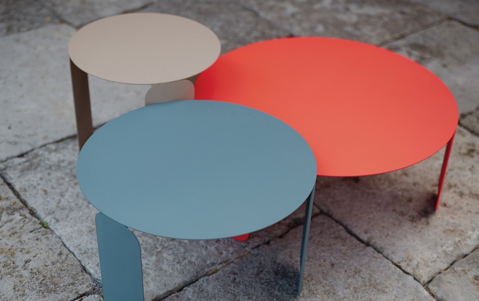 Table basse BEBOP Ø45cm - Couleur : Gris Lapilli