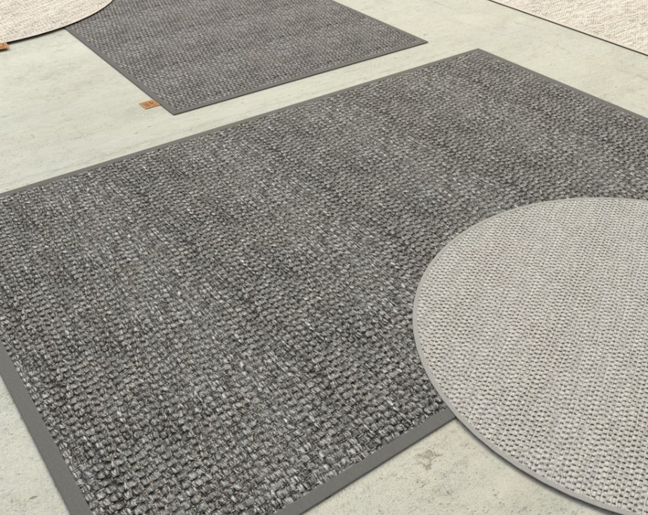 Tapis d'extérieur couleur LATTE - Diamètre 150 cm - 4 seasons outdoor