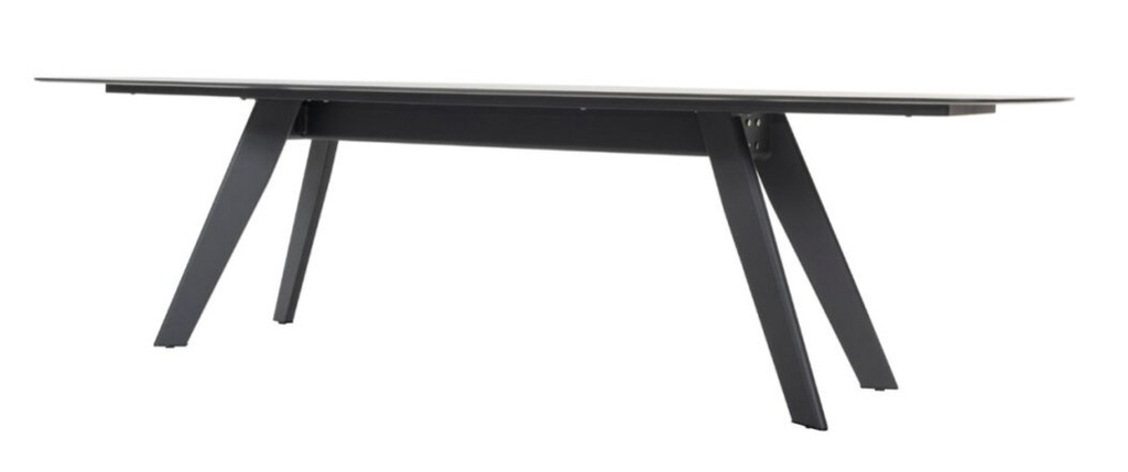 Table MONTANA en aluminium avec plateau Terrazzo en céramique - 4 SEASONS