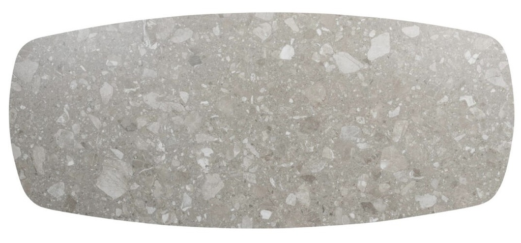Table MONTANA en aluminium avec plateau Terrazzo en céramique - 4 SEASONS