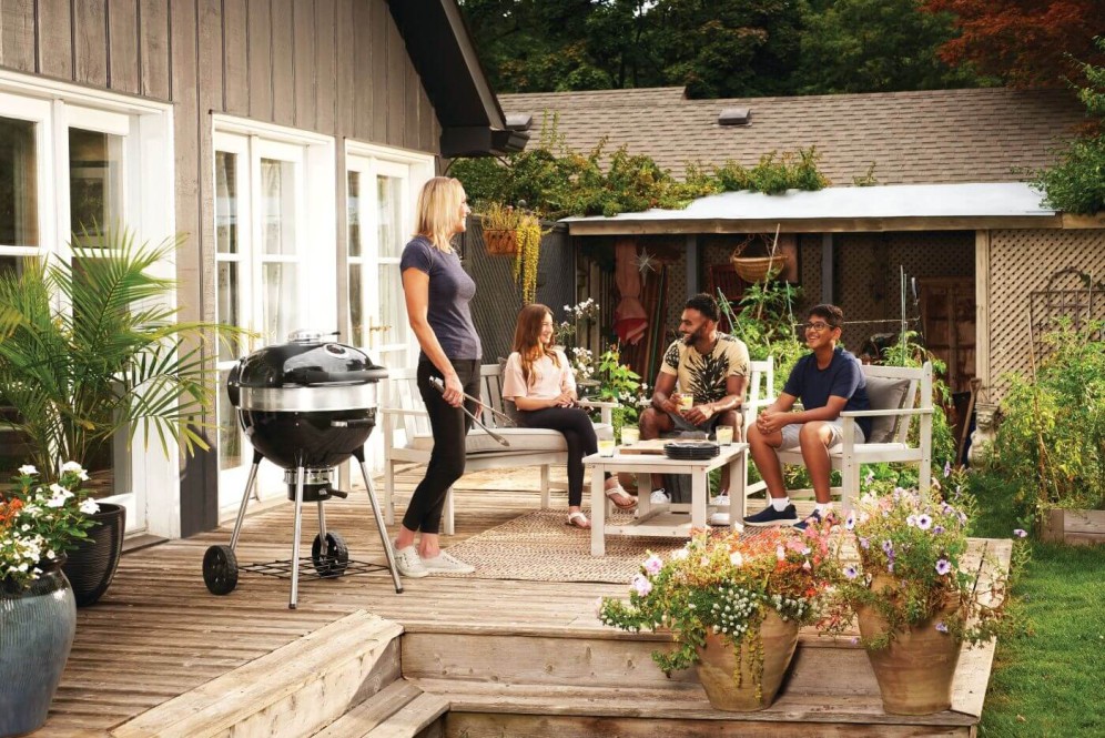 Barbecue au charbon de bois - diamètre 57 cm - grilles en fonte - PRO22K-LEG-3 NAPOLEON
