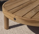 Table basse FINN ronde D.60cm en teck par 4 seasons