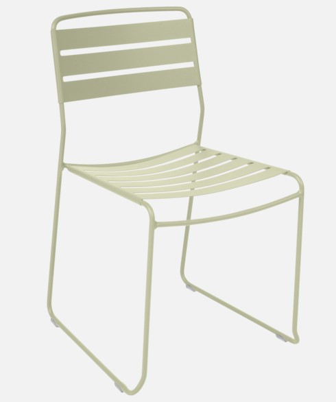 Ensemble de jardin en aluminium et acier - RIBAMBELLE romarin-  avec 8 chaises SUPRISING  - FERMOB