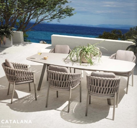 Chaise de jardin CATALANA couleur: "cloud" TASTE by 4 seasons outdoor