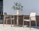 Chaise de jardin CORTINA en aluminium anthracite - TASTE by 4 seasons outdoor
