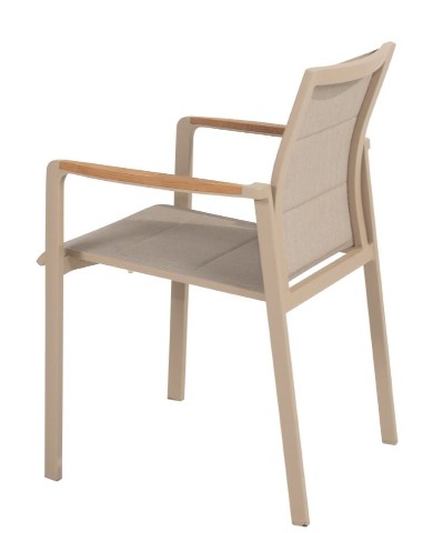 Chaise de jardin CORTINA en aluminium anthracite - TASTE by 4 seasons outdoor