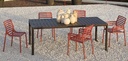 Table d'extérieur extensible TEVERE 210 couleur "terra" de Nardi - 211/275 cm