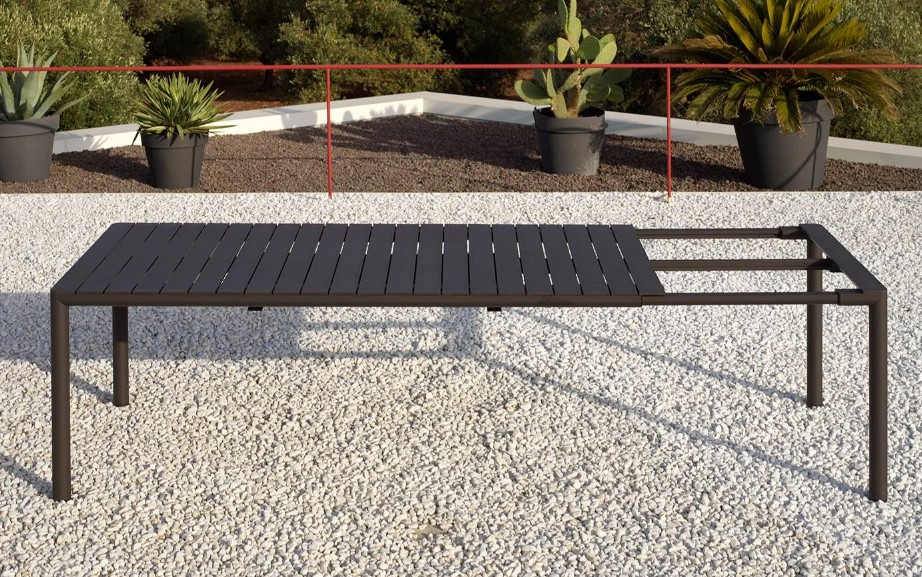 Table d'extérieur extensible TEVERE 210 couleur "terra" de Nardi - 211/275 cm