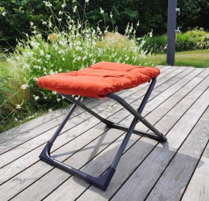 Repose-pieds Chico Soft aluminium - ORANGE de FIAM