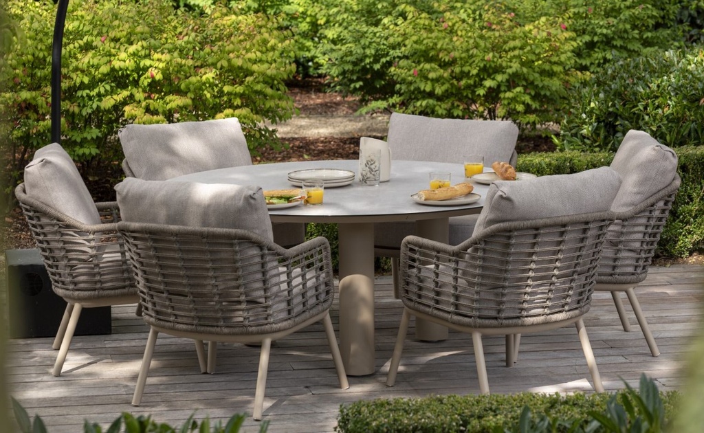 Chaise de jardin basse PUGLIA couleur: "latté" TASTE by 4 seasons outdoor, LATTE, PUGLIA, LOW