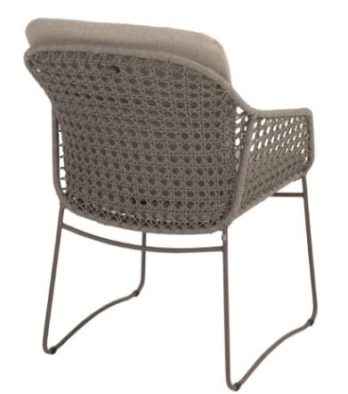 Chaise de jardin dining MORETTI couleur "terre" de 4 seasons outdoor, MORETTI