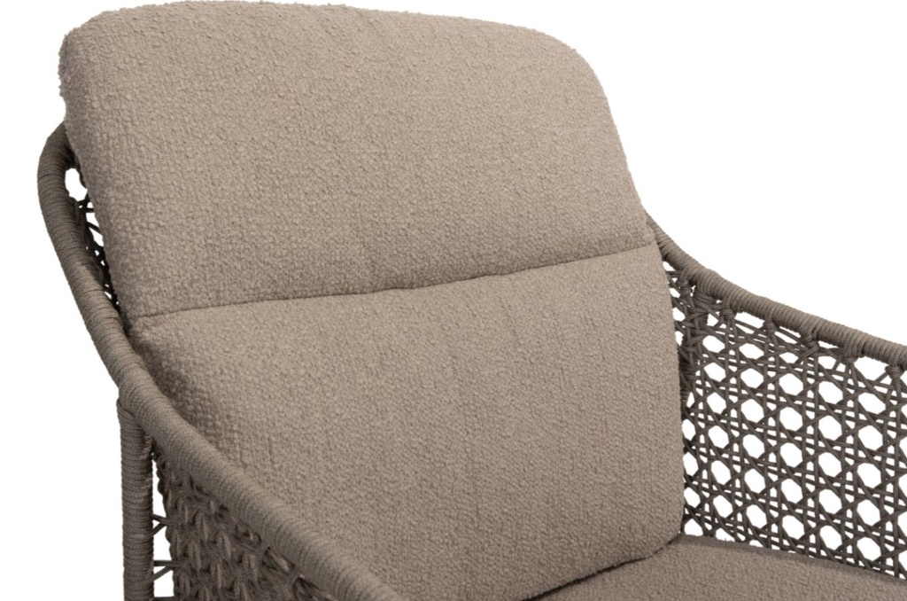 Chaise de jardin dining MORETTI couleur "terre" de 4 seasons outdoor, MORETTI