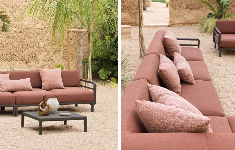 Maximo 5 - salon de jardin Nardi outdoor Terra cannella Sunbrella