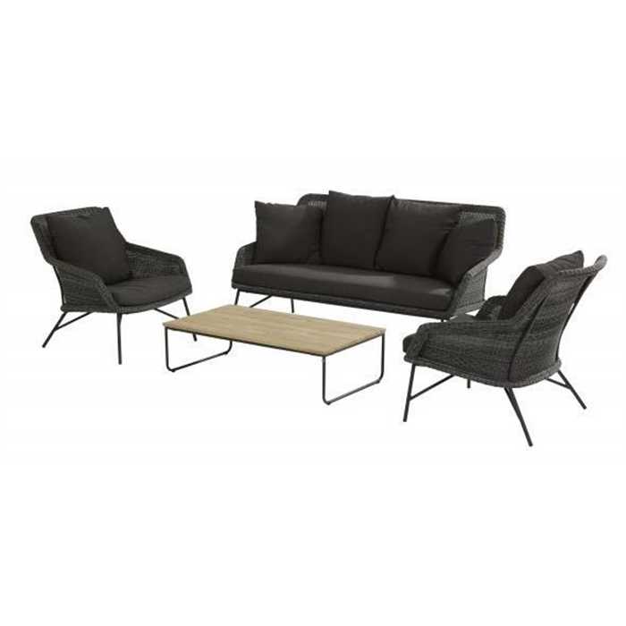 AXEL table basse rectangulaire en teck de 110 cm x 60 cm