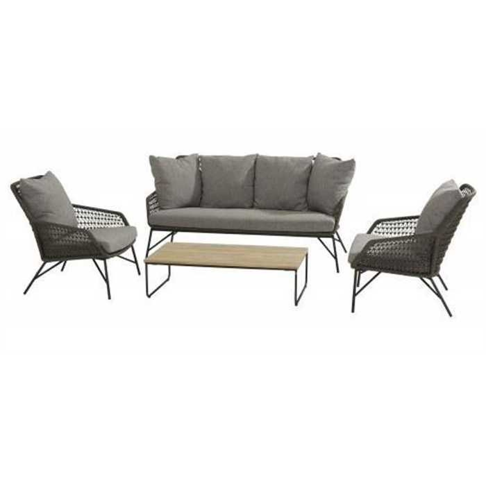 AXEL table basse rectangulaire en teck de 110 cm x 60 cm