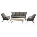 AXEL table basse rectangulaire en teck de 110 cm x 60 cm