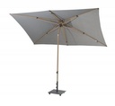 AZZURO Parasol  200X300 charcoal - structure imitation bois by 4 seasons