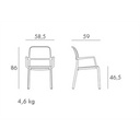 Chaise riva blanche - Nnardi