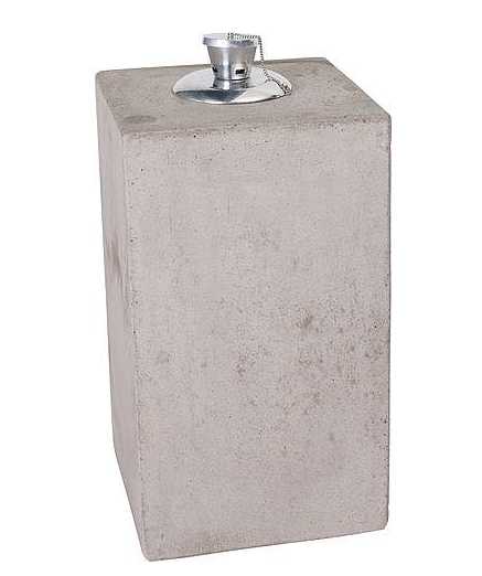 Déco lampe beton 20x20x40 cm