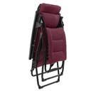 Fauteuil lafuma futura air comfort  - futura bordeaux tube noir
