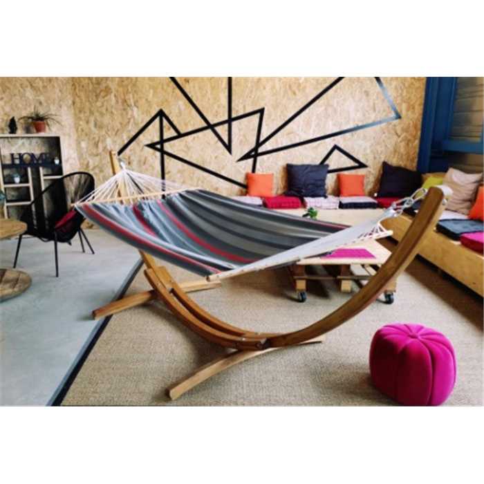 Hamac set MARACANA rouge gris - JOBEK