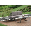 HOLLY Coussin de dossier-75x46x30 - textilène-gris fer - STERN