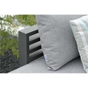 HOLLY Coussin de dossier-75x46x30 - textilène-gris fer - STERN