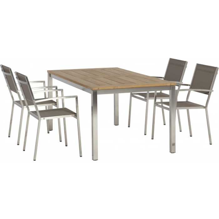 Plaza chaise mocca - 4 Seasons - h.89 l.54 p.42