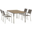 Plaza chaise mocca - 4 Seasons - h.89 l.54 p.42