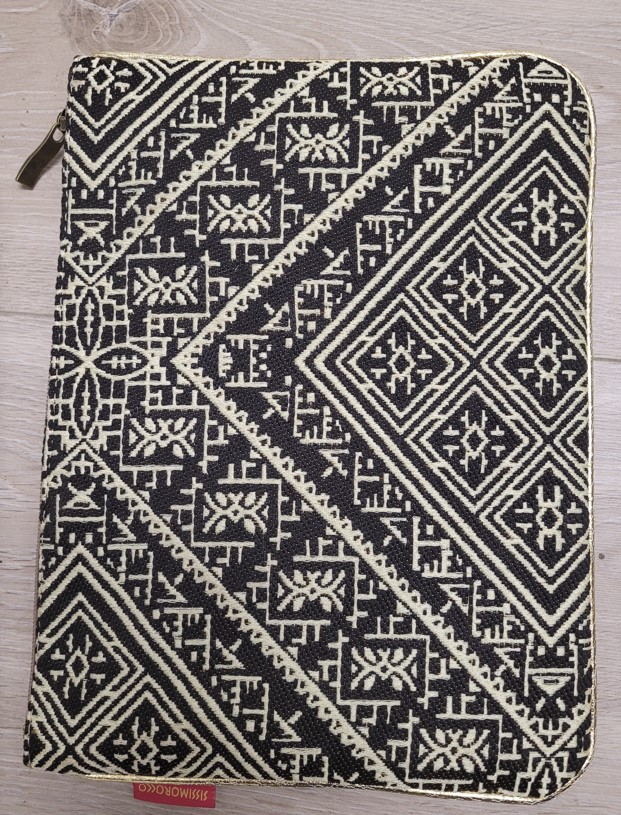 Pochette soirée ou IPAD - Sissimorocco - 21 x 30 cm - "Zoubida"