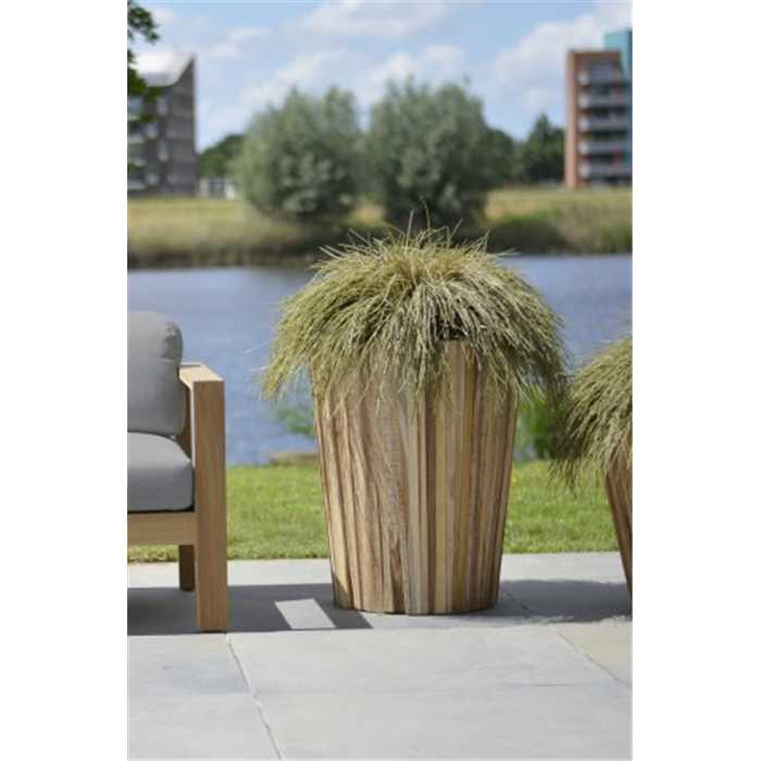 Pot miguel  medium en teck - 4 Seasons h.71 cm diam: 58 cm