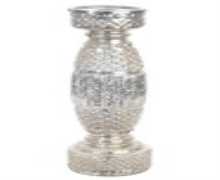 Chandelier verre/argent/or 11x11x38cm - J-LINE, 46392, 5415203463920
