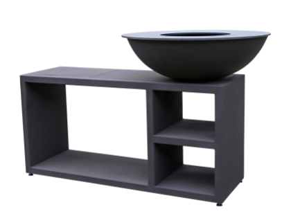 Brasero - plancha d'une largeur de 94cm avec table Quoco Piatto Tavolo Large Black, '39012015, LARGE, PIATTO, TAVOLO, PIATTO TAVOLO LARGE NOIR, 12015, 8719992234097