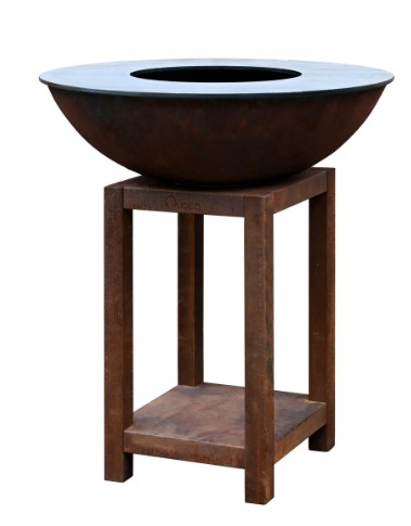[QUOCO 10026] Brasero plancha en corten d'une largeur de 84cm Quoco Piatto Montabile Médium, 10026, 39010026, MONTABILE, MONTABILE MEDIUM CORTEN, 8719992234462
