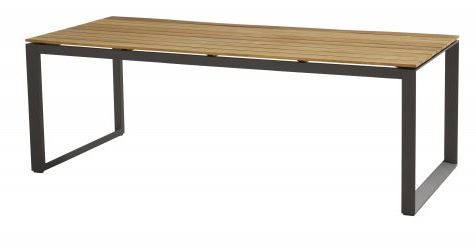 [4SO-91064] Table de jardin HERITAGE - plateau en teck 220 cm - structure en aluminium couleur anthracite - TASTE, HERITAGE, 91064, 8720087002668, héritage