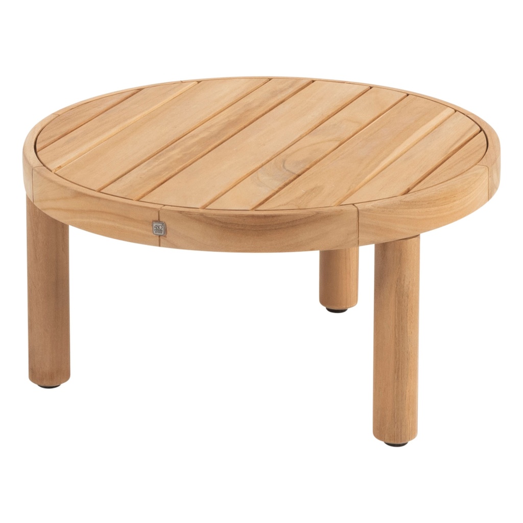 Table basse FINN ronde D.60cm en teck par 4 seasons, FINN