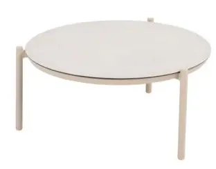 Vic table basse en céramique couleur latté 73 cm x H.35 cm - Taste by 4 seasons outdoor