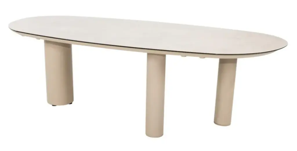 [4SO-DENIA240L] DENIA-Table en aluminium couleur "latte" 240x110cm Taste by 4 seasons outdoor 