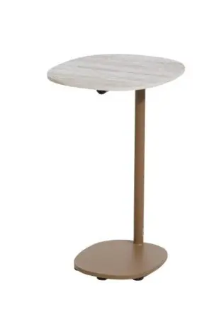 [4SO-17260] Sofie  table d'appoint en aluminium et  céramique - Ambre -  4 seasons outdoor 