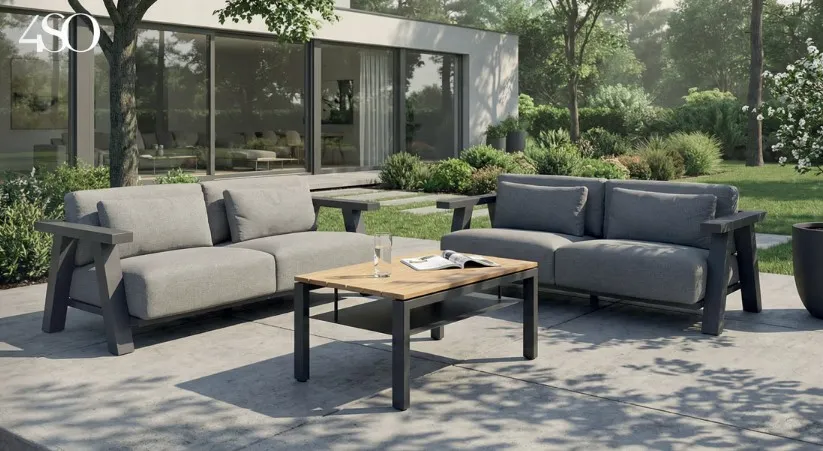 [4SO-set iconic] ICONIC SET Salon de jardin - vendu avec la table basse FORZA - par 4 seasons outdoor