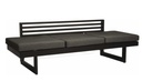 Banc - canapé - transat en aluminium noir mat textilène noir satiné 216x80x73 cm NEW HOLLY DINING- STERN, 4010187127069, 414901, 4010187177392, HOLLY DINING