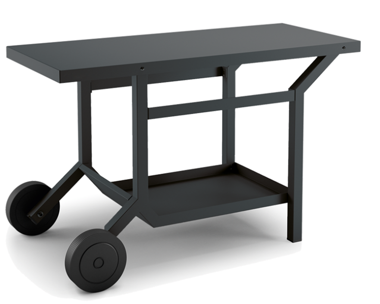 Table roulante noir acier pour plancha - TRA N - Forge Adour, 030359, table roulante, 8436550256505, chariot 